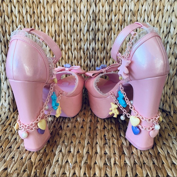 New Sugar Thrillz x Dolls Kill Loving Revelation Platform Heels - Picture 6 of 8